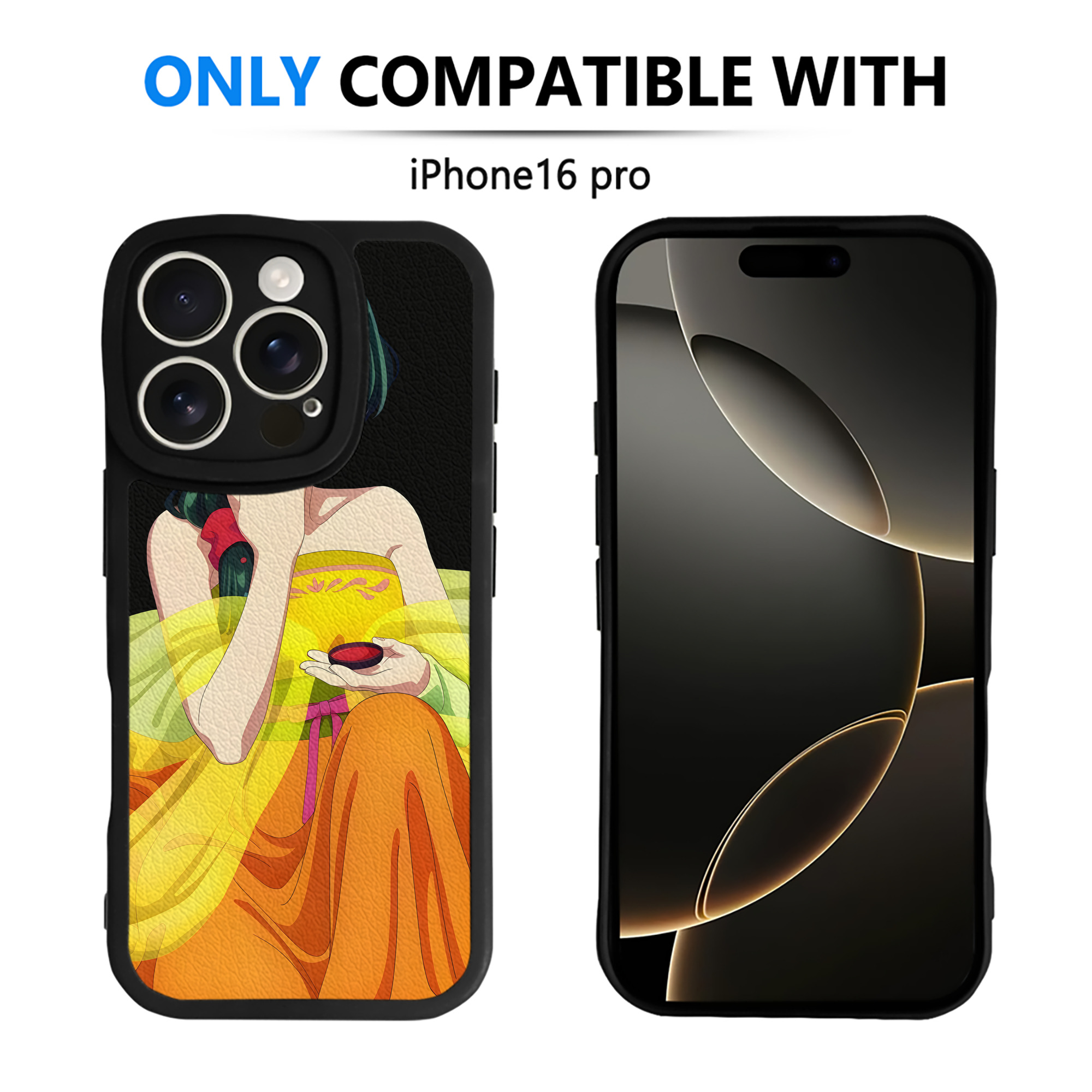 （画像用） 薬屋のひとりごと The Apothecary Diaries 【iPhone 16シリーズ対応】シリコンスマホケース（レザー調） 材質：シリコン